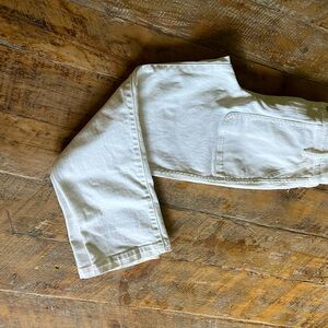 J. Crew high rise cropped white denim. Size 27